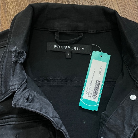 Prosperity Black Jean Jacket - Picture 2 of 4